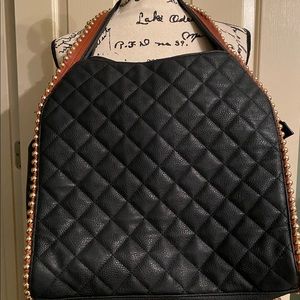 BEAUTIFUL BIG BUDDHA GRAYSON QUILTED BLACK HOBO
